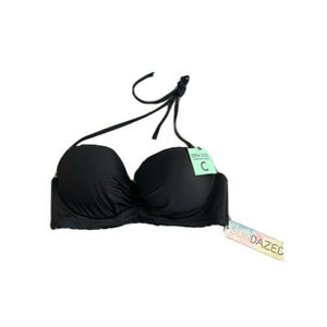 SunDazed Sz 32 C Padded Black Halter Swim Top, Sz 32 C